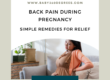 Back Pain during Pregnancy