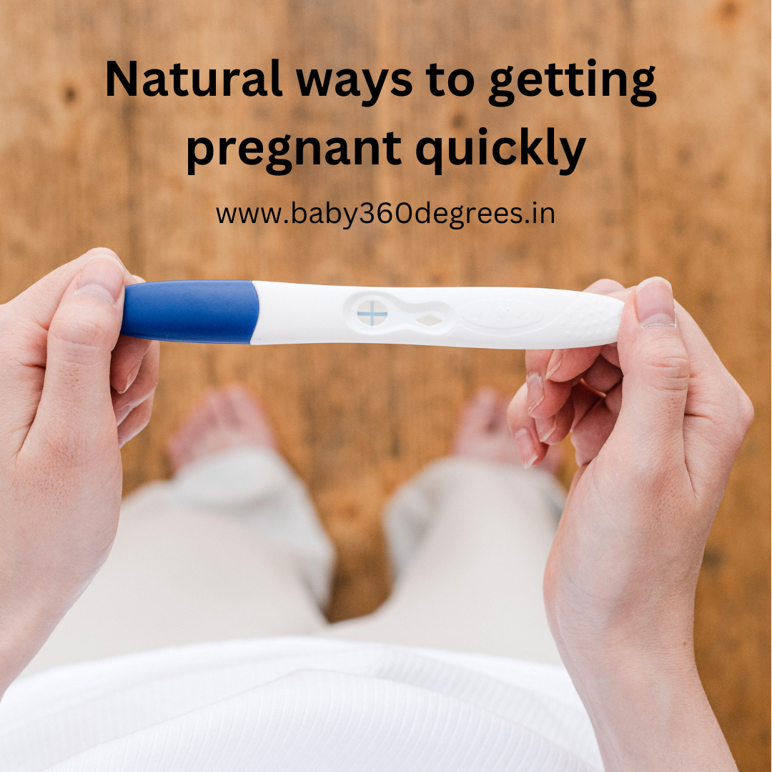 woman with a pregnancy test hoping to be getting pregnant quickly