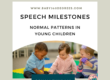 speech milestones